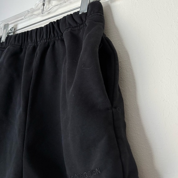 All Things Golden Sweat Shorts Size XS Black Cotton Stretch Loungewear Casual - Picture 4 of 10